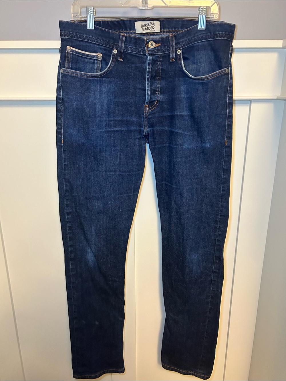 Naked & Famous 11oz Indigo Selvedge Denim slim jeans